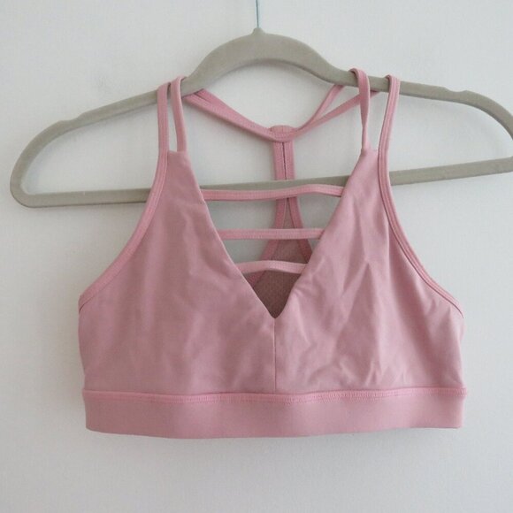 ZYIA ACTIVE Grid Sports Bra in Light Pink Athleisure Workout Gym - Size M - Picture 2 of 13